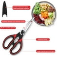 thumbnail image 2 of Kitchen Scissor For General Use 2-Packs,Heavy Duty Kitchen Raptor Meat Shears,Dishwasher Safe Cooking Scissors, Stainless Steel Multi-function Scissors For Food,Chicken,Poultry, Fish, Pizza,Herbs, 2 of 4