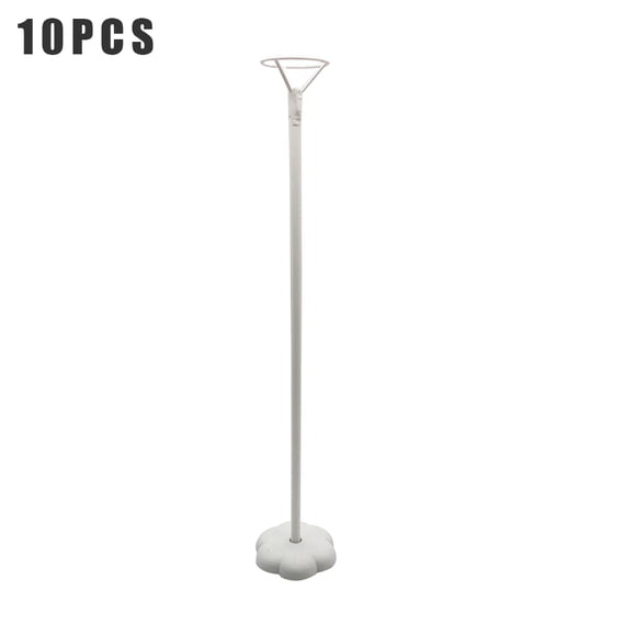 Soporte de plástico para globos de 10 piezas, soporte para decoración de mesa de banquete de boda, soporte para globos, bastón Methold HA002063-00