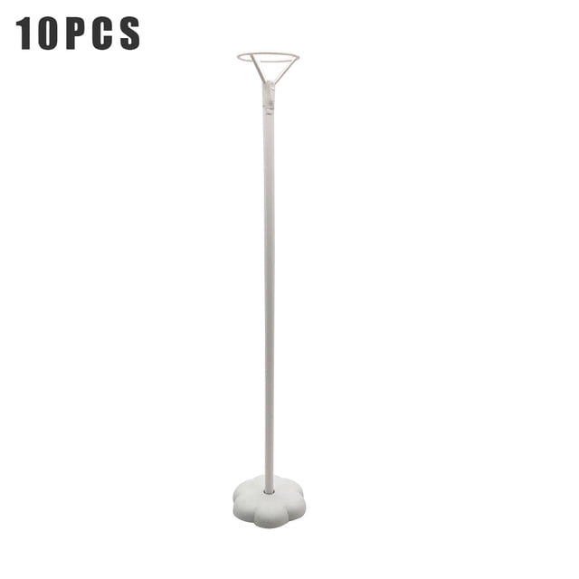 Soporte de plástico para globos de 10 piezas, soporte para decoración de mesa de banquete de boda, soporte para globos, bastón Methold HA002063-00