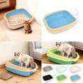 thumbnail image 6 of Pet Amenities for Cats Semi Enclosed Litter with Control Breathable Materials for Indoor Use and Easy Observation, 50 cm, Sky Blue, 6 of 9