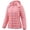 Pink, variant on Puffer Jacket for Women Waterproof Quilted Warm Winter Coat Ultra Light Weight Short Down Jacket, Black L