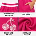 thumbnail image 5 of Forever 21 Girls Sweatpants Cotton Blend Fleece Wide Leg Baggy Pants with Pockets and Elastic Waistband, 5 of 7