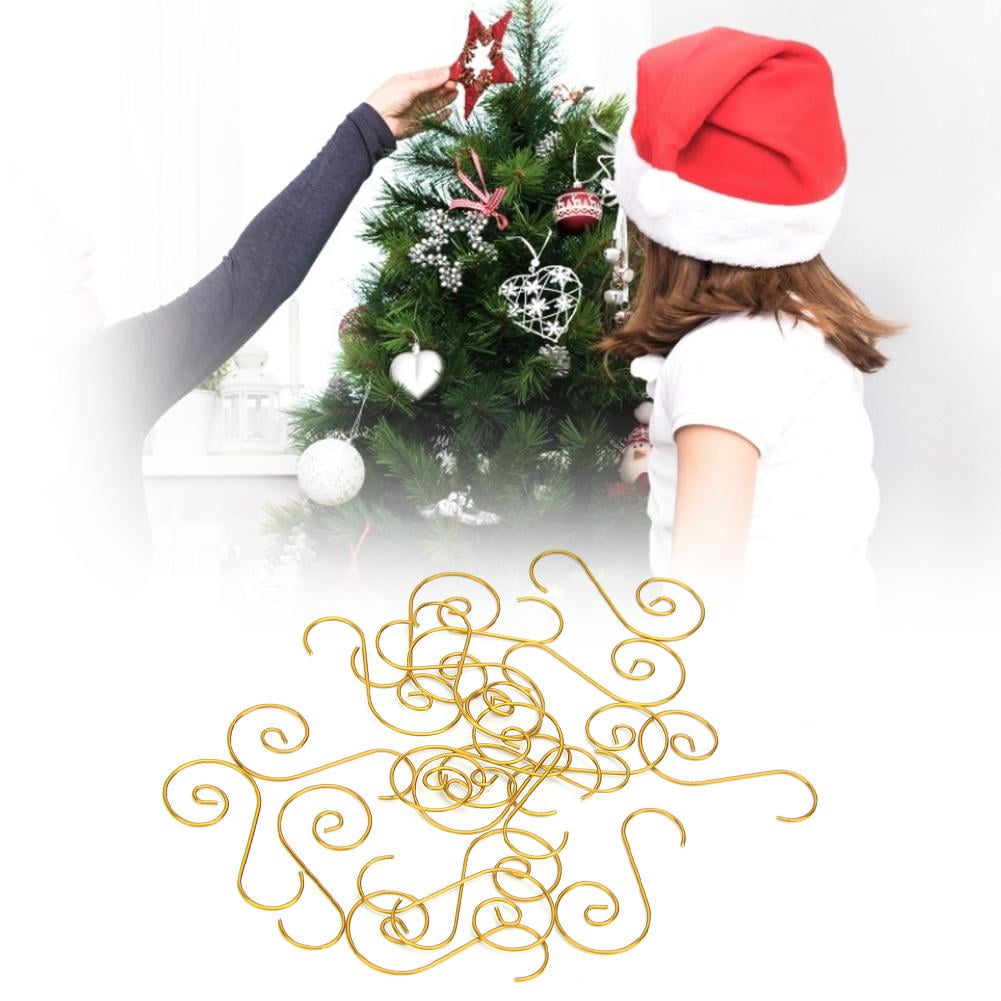 Rdeghly Christmas Tree Hook,60pcs Mini Multipurpose Metal S Shape