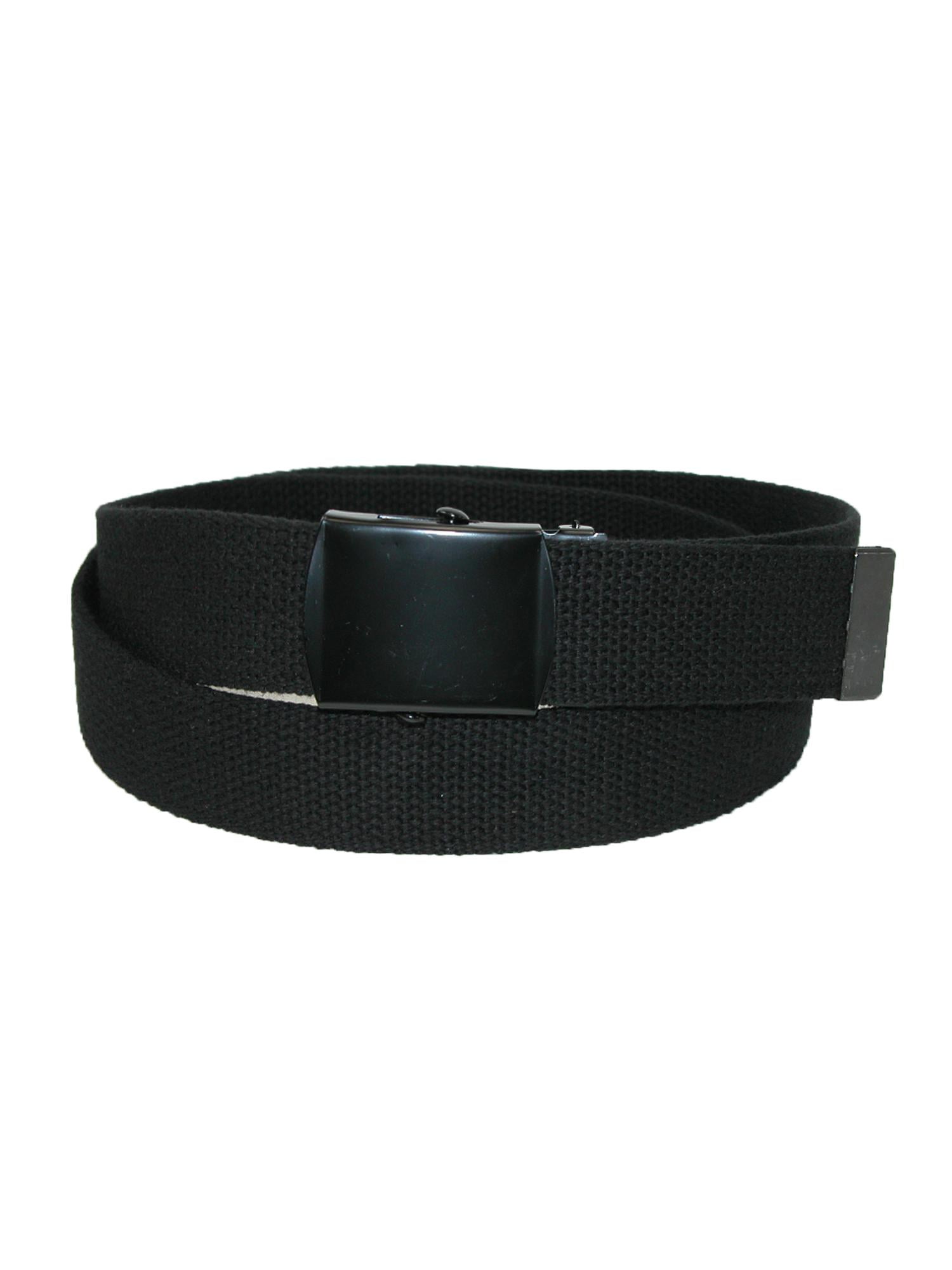 mens black fabric belt