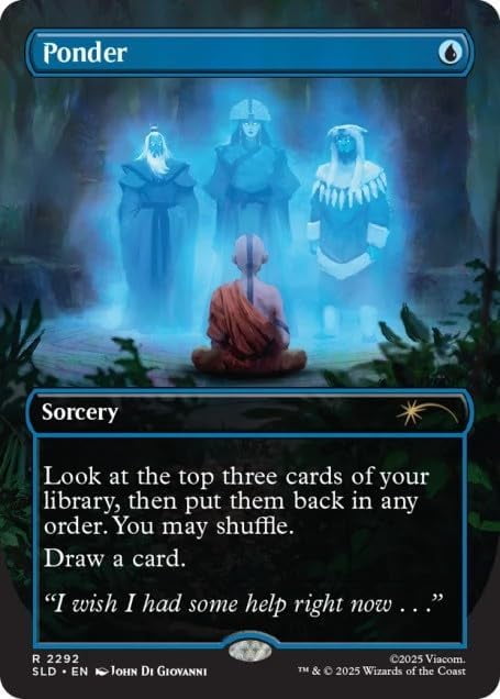 Magic the Gathering Secret Lair x Avatar: The Last Airbender - A Lot to Learn (Rainbow Foil Edition)