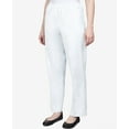 thumbnail image 6 of Alfred Dunner Womens Petite Soft Twill Mid-Rise Regular Fit Straight Leg Casual Pant, 6 of 6