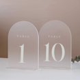 thumbnail image 1 of UrbanMingle Frosted Arch Table Numbers for Wedding Reception, 10 Pack 5x7, 1 of 5