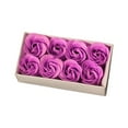 thumbnail image 2 of Set de jabón en forma de flor de rosa para regalo a mujeres | Ramo de baño aromático de 8 piezas en rojo | Jabones florales decorativos románticos | Regalo único para mamá, San Valentín, 2 of 6