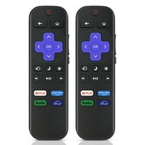 (2 Pack) Replacement Remote Control for Roku TV - Compatible with TCL/Hisense/Onn/Philips Roku Smart TVs, No Pairing Needed (Not for Roku Stick/Box/Players)