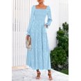 thumbnail image 2 of Vestido PRETTYGARDEN 2025 Floral Bohemio de Manga Larga XL, 2 of 8