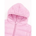 thumbnail image 5 of TiaoBug Kids Boys Girls Lightweight Puffer Jacket Hoodies Coats Winter Hooded Windbreaker Outerwear Pink 11-12, 5 of 6