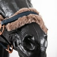 thumbnail image 3 of Royal Equestrian Fur Halter Croco Navy Full, 3 of 4