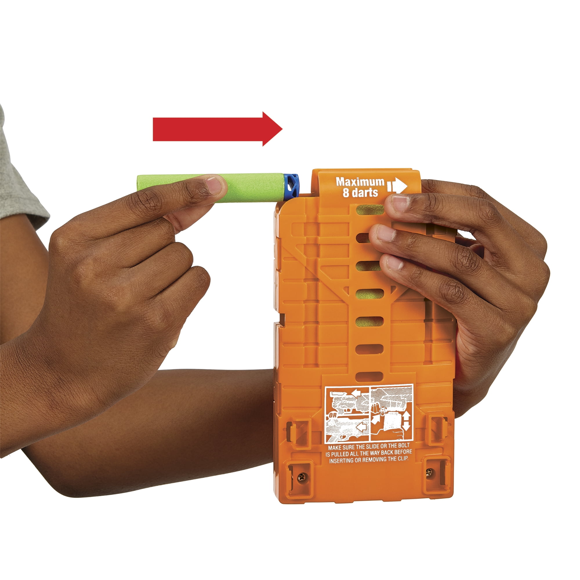 Adventure Force Rebel Foam Dart Blaster Set, Bolt-Action Clip-Fed Design, 1 Blaster with 8 Accu-Blast Darts, Clip and Detachable Scope, Compatible with Most Standard Nerf Blasters, Ages 8+