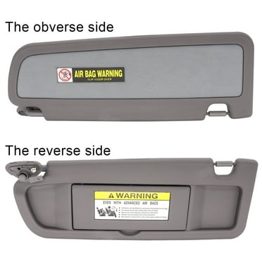 XUKEY Sun Visor Left Driver Side for Honda Civic 2006 -2011 Gray Without Sunroof Gray