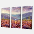 thumbnail image 3 of Designart ' Girl In Yellow Dress & Hat Walking Through Fields ' Traditional Canvas Wall Art Print, 3 of 3