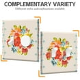 thumbnail image 2 of Double Toggle Switch Cover/Pioneer Floral Two Gang Light Switch Wall Plate,Size 2-Gang 4.5" x 4.6”, Polycarbonate Thermoplastic,Home Decor for Kitchen Living Room Bedroom Decorate, 2 of 6