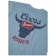 thumbnail image 5 of Coors Banquet Rodeo Logo Distressed Front and Back Dusty Blue T-Shirt-2XLarge, 5 of 5
