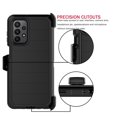thumbnail image 5 of For Samsung Galaxy A23 5G 2022 6.6" Case, Heavy Duty Rugged Defender Case with [Belt Clip Holster] [Built in Screen Protecotr], Shockproof Full Body Protection Kickstand Cover, Black, 5 of 8