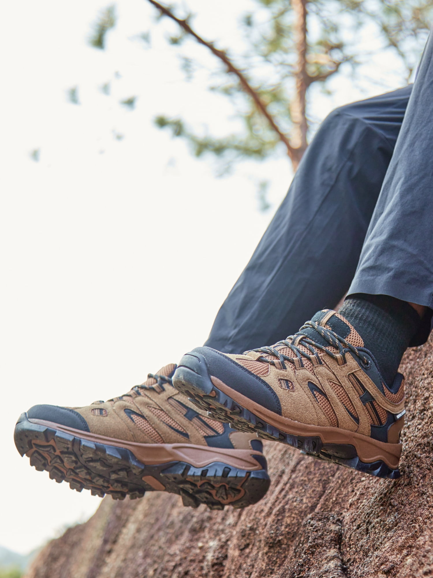 CAMEL Men's Hiking Shoes Lightweight Comfort Sneakers Male Breathable Athletic Shoes Outdoor Running Walking