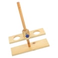 thumbnail image 2 of 1Pack Light Brown Funnel Rack with Double Holes for Teachers in Schools 11.8x9.8x3in, 2 of 9