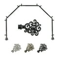 thumbnail image 4 of Bay Window Curtain Rod - 5 Sided Corner Rod, Black Drapery Hardware, 13/16 Inch Single Rod, 4 of 4
