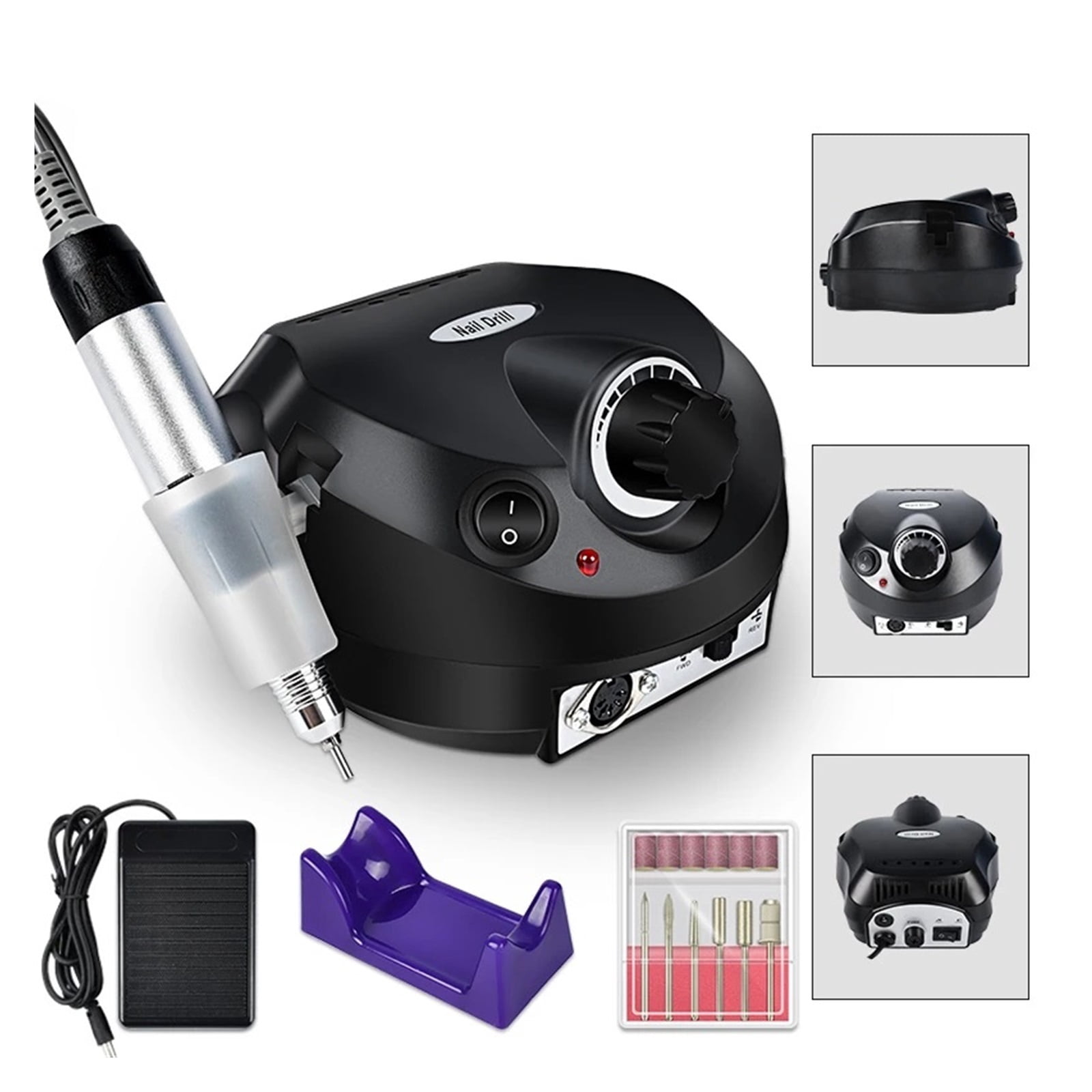 Electric Nail Drill Machine Set, Professional Milling Cutter For Manicure Nail, Files Drill Bits Gel Polish Remover Tools ,Lightweight and Portable