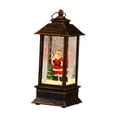 thumbnail image 1 of Lighted Christmas Snow Globe Lantern Crafts Desktop Statue Table Centerpiece for Santa Claus, 1 of 9