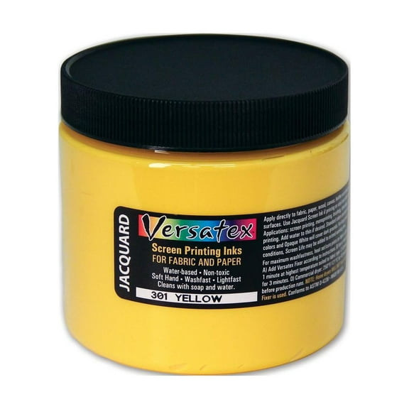 Jacquard Versatex Screen Printing Ink, 16 oz., Yellow