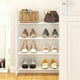 thumbnail image 4 of Zapatero para armario, zapatero, organizador de almacenamiento con 4 niveles, estantes de metal para dormitorio, armario, entrada, dormitorio, zapatero, 4 of 6