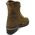 thumbnail image 4 of Men's Logger Boots Leather 10" Lace Up Rugged Work Motorcycle Biker, 4 of 5