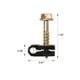 thumbnail image 2 of STEREN Clips para cables coaxiales - Mini tornillo - para fibra óptica - Clips para cables - Clips laterales para colgar - Abrazaderas para cables - Clip para cables - Clips organizadores de cables -, 2 of 5