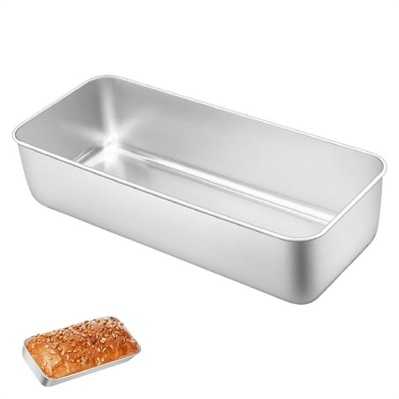 Triani 1Pcs Loaf Pan for Baking Bread 13 x 6 Inch Large Stainless Steel Bread Loaf Pan Tins Healthy & Non Toxic, Easy Release & Dishwasher Safe for Kitchen