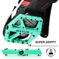 thumbnail image 4 of BUCKLOS MTB Pedals Mountain Bike Pedals Platform 9/16” Lightweight Non-Slip Cycling Double DU Sealed Bearing Flat Pedals with 16 Anti-Skid Pins, 4 of 7