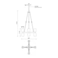 thumbnail image 6 of CH338822UBAR-Alora Lighting-Lucian - 8 Light Chandelier-37.75 Inches Tall and 22 Inches Wide-Urban Bronze Finish-Alabaster Glass Color, 6 of 7