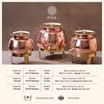 thumbnail image 3 of P-TAL Copper Water Dispenser 2.65 Gallons | 100% Pure Copper Pot Heavy Gauge and Hammered with Prefitted Leakproof Brass Spigot, Lid and Stand, 3 of 8