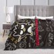 thumbnail image 5 of Manta de dibujos animados Badtz-Maru, manta de vellón ultra suave y acogedora de lujo para sofá cama, mantas de franela cálidas para todas las estaciones, ropa de cama para niños, adolescentes y, 5 of 7