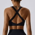 thumbnail image 5 of Correa cruzada para el hombro, sujetador de Yoga con almohadilla para el pecho, Sujetador deportivo para correr, Top de gimnasio para mujer,, 5 of 5
