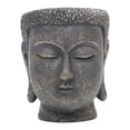 thumbnail image 3 of Decorative Flower Pot Buddha Head Planter Sculpture Resin Material with Drainage Hole for Garden Balcony Office, 3 of 8