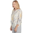 thumbnail image 3 of Alfred Dunner Womens Textured Paisley Beaded Neck Top, 3 of 4