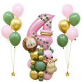 thumbnail image 1 of Globos de fiesta Wuokkig Jungle Safari con diseño de animal rosa para cumpleaños, 1 of 7