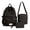 Black&brown, variant on 3 Piece Bow Backpack Set, Large Capacity Coquette School Backpack with Adjustable Shoulder Straps White