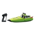 thumbnail image 2 of Barco RC de 30 km/H, juguete acuático de verano para exteriores, barco con Control remoto, embarcación controlada por Radio para exteriores, regalos Batería única verde, 2 of 8