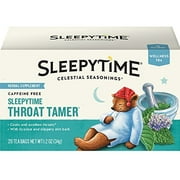 Celestial Seasonings Wellness Tea, Sleepytime Throat Tamer, 20 Count Box