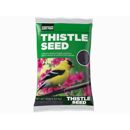 (incomplete) Premium Natural Black Thistle/Nyjer Seed  Wild Bird food  10 lb. Bag