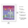 thumbnail image 2 of Helwan - Egypt - U.A.R. (United Arab Republic) - Health and Sunshine - Vintage Airline Travel Poster by Mansour c.1961 - Fine Art Rolled Canvas Print 16in x 20in, 2 of 4