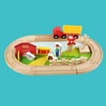 thumbnail image 4 of Juguete de vía férrea de 23 piezas, rompecabezas de juguete, de vías de tren con temática de granja, de juguete educativo para aprendizaje Sunnimix Juguetes de vías de tren, 4 of 8
