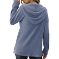 thumbnail image 4 of Sudaderas con capucha para mujer, sudaderas con capucha para mujer, sudaderas con capucha con botones de color puro, sudaderas con capucha para mujer, compactas y ligeras, 4 of 6