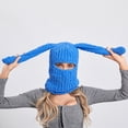 thumbnail image 3 of KelaJuan Winter Beanie Cute Knitted Cartoon Funny Hat Thickened Warm Balaclava Neck Warm French Cover Hat, 3 of 6