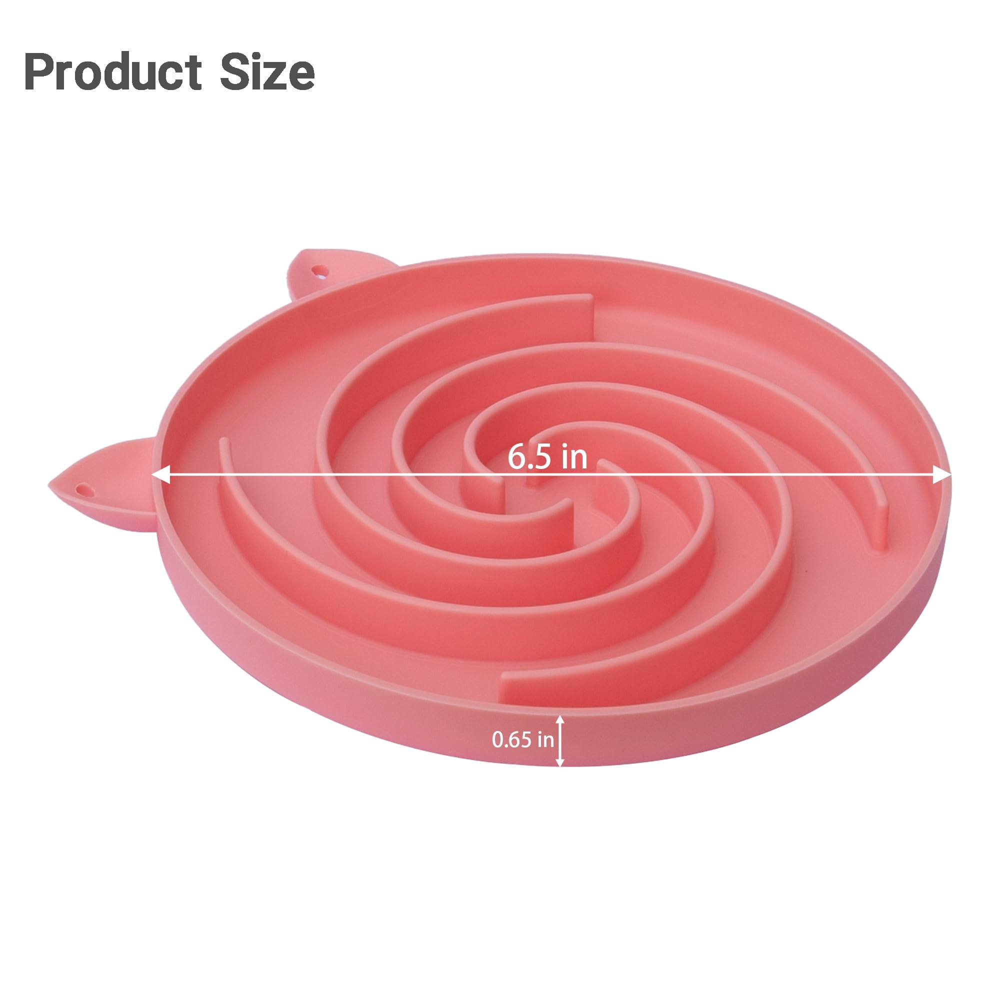 Slow Feeder Cat Bowl, Easy to Clean Silicone Bowl, Ideal for Dry and Wet Food (Green and Blue)
