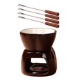 thumbnail image 3 of Juego de mini fondue Juego de fondue de queso Olla para derretir Tazón de estufa fácil de usar Calentador Calentador Macarena Taza de fondue de chocolate, 3 of 8